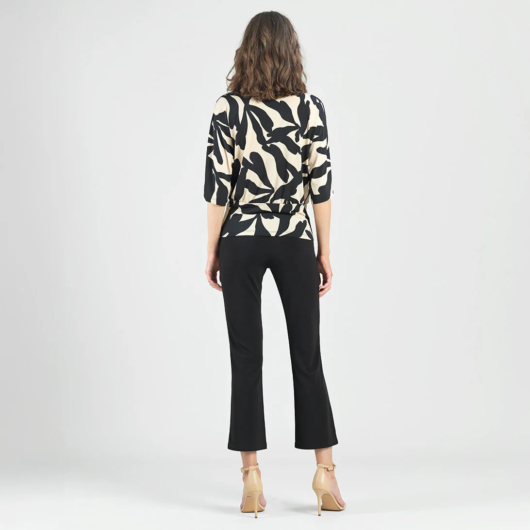 Side Tie Top Leaf Shadow