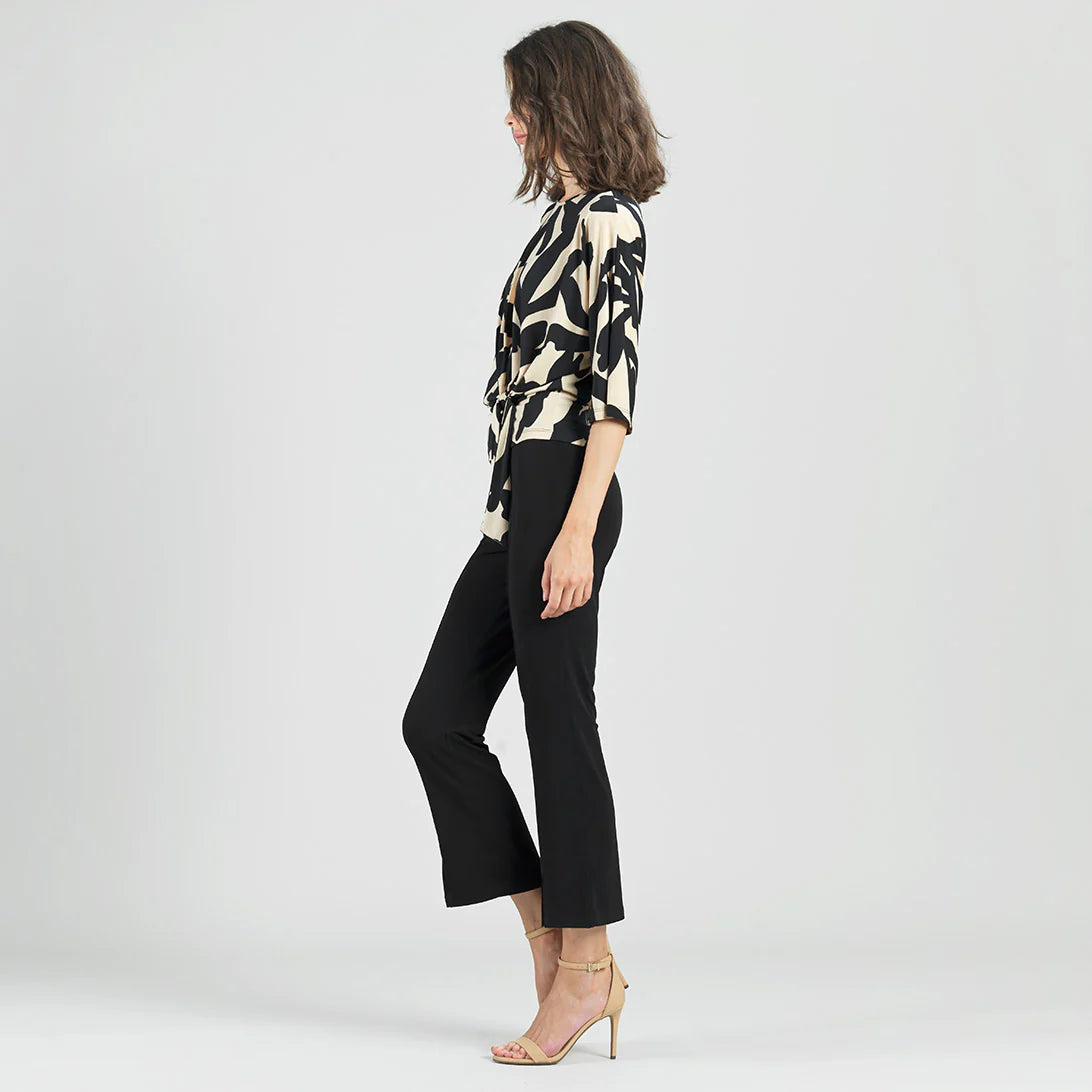 Side Tie Top Leaf Shadow