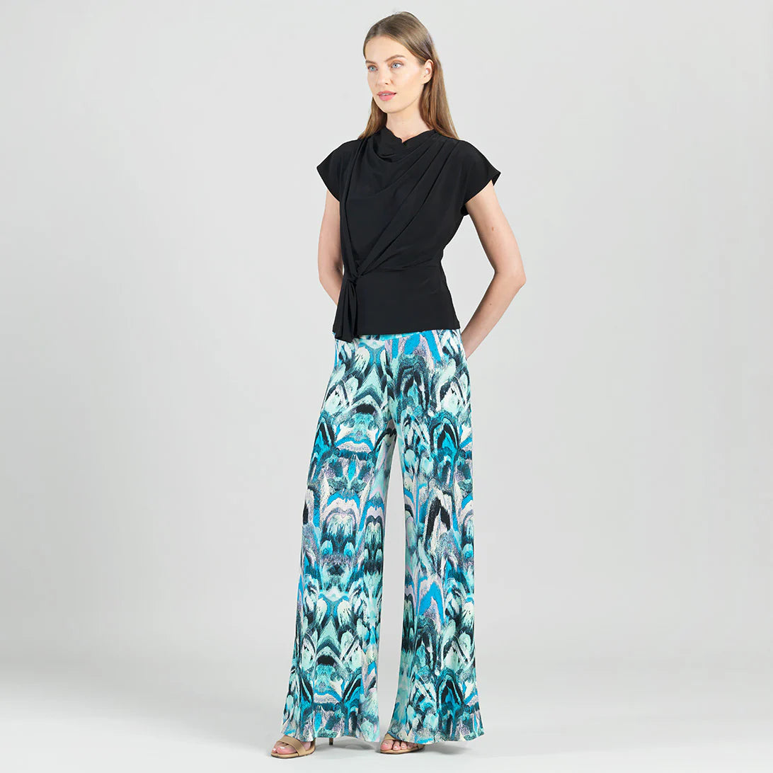 Drape Neck Loop Front Top