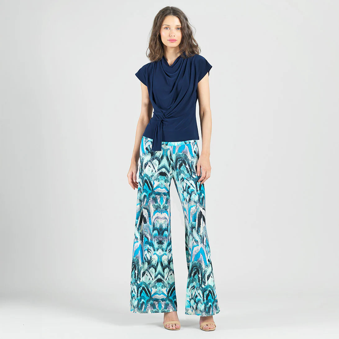 Drape Neck Loop Front Top