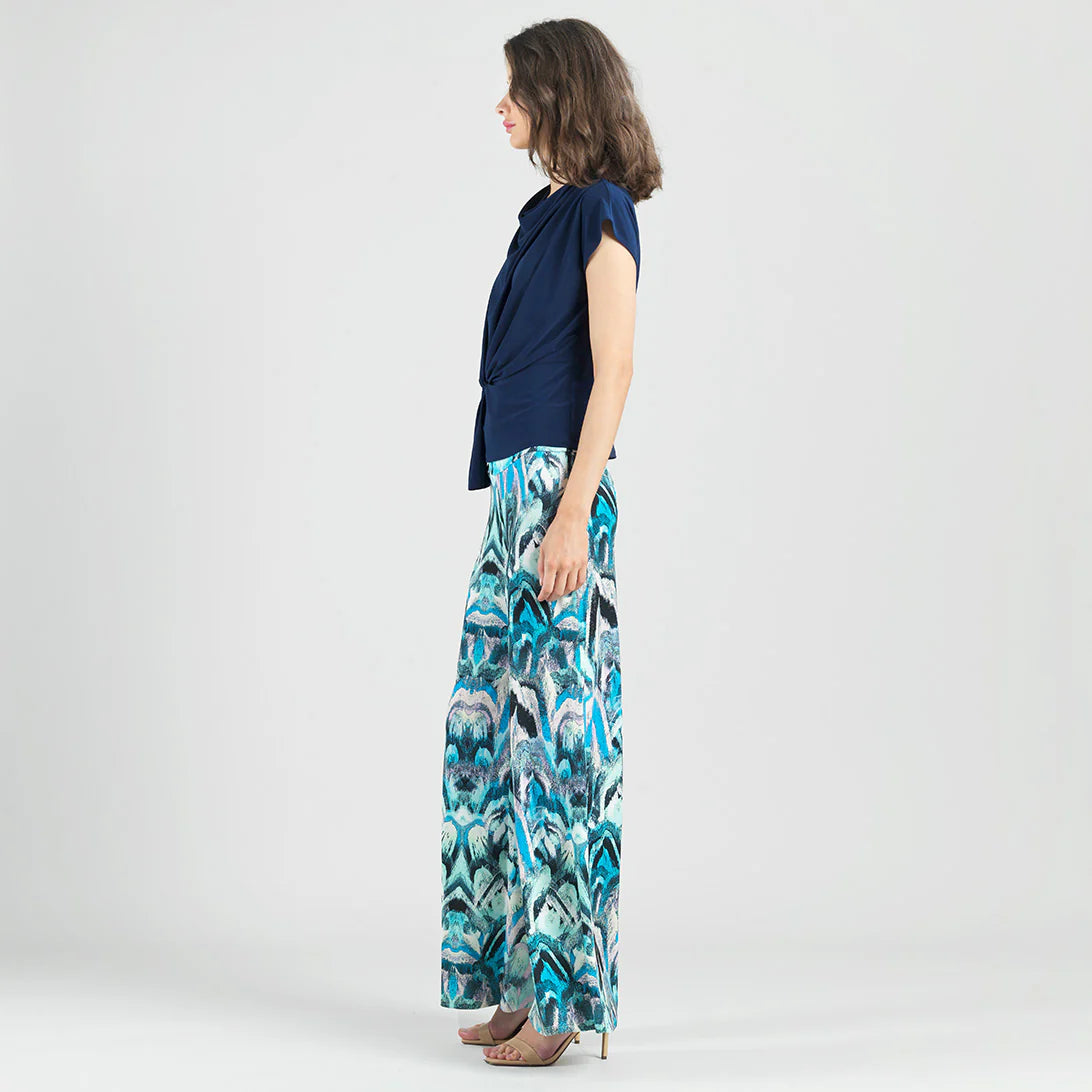 Drape Neck Loop Front Top