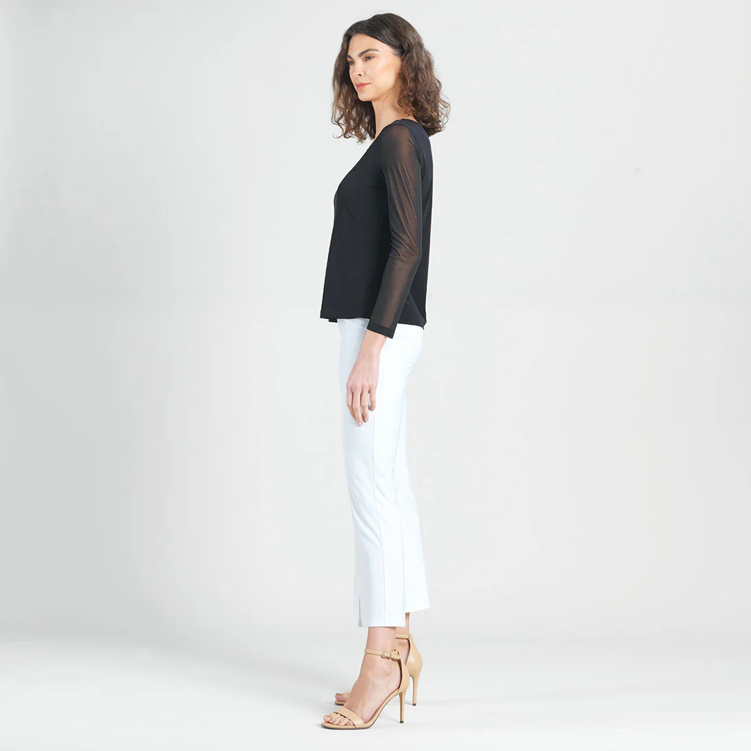 Long Mesh Sleeve Top