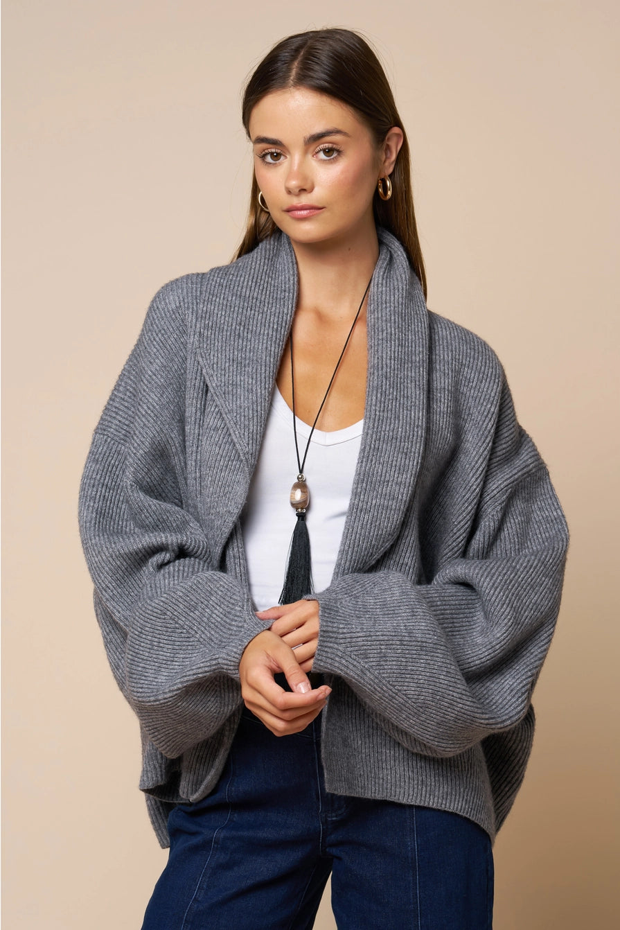 Hugo Shawl Collar Knit Cardigan