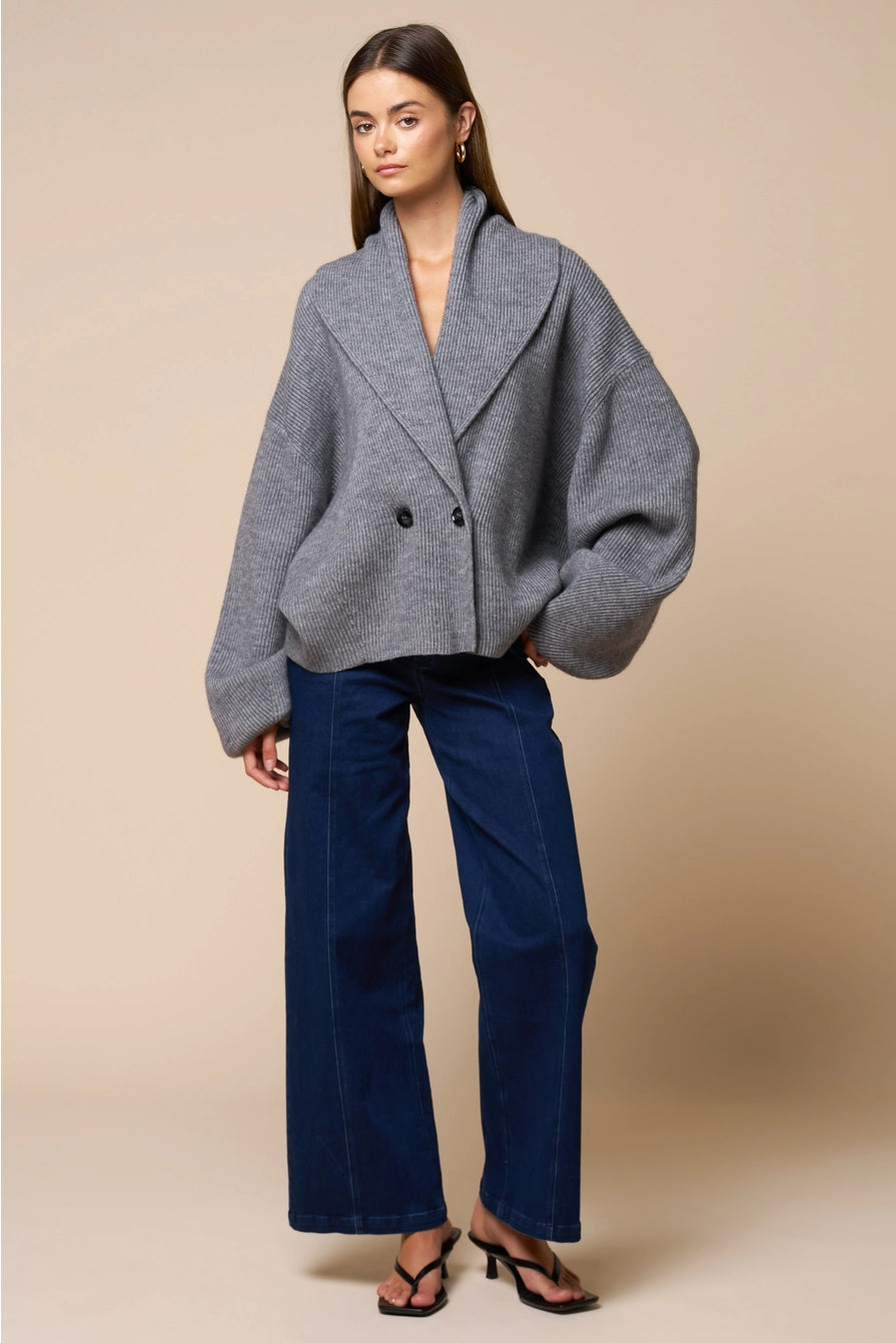 Hugo Shawl Collar Knit Cardigan