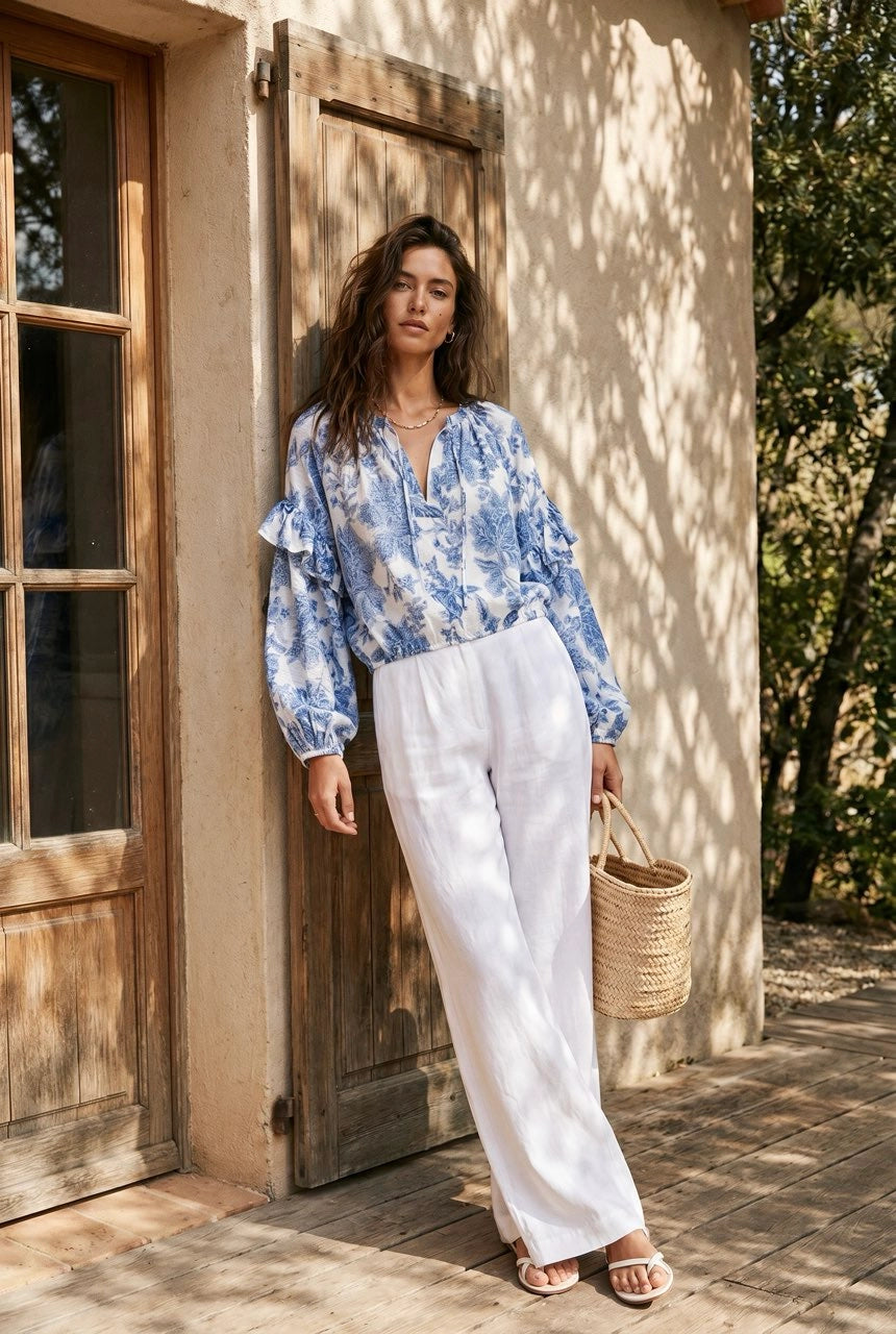 Cindy Printed Blouse