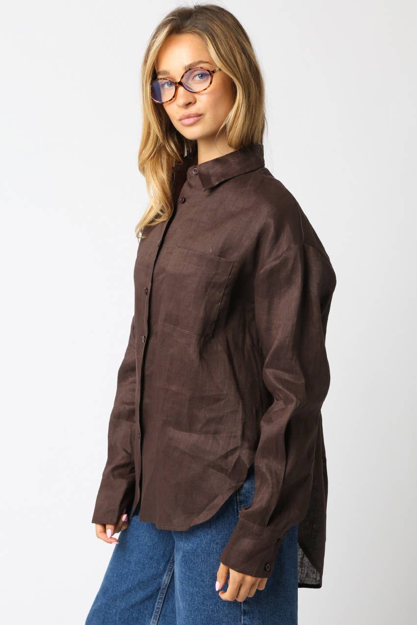Helen Oversized Linen Shirt