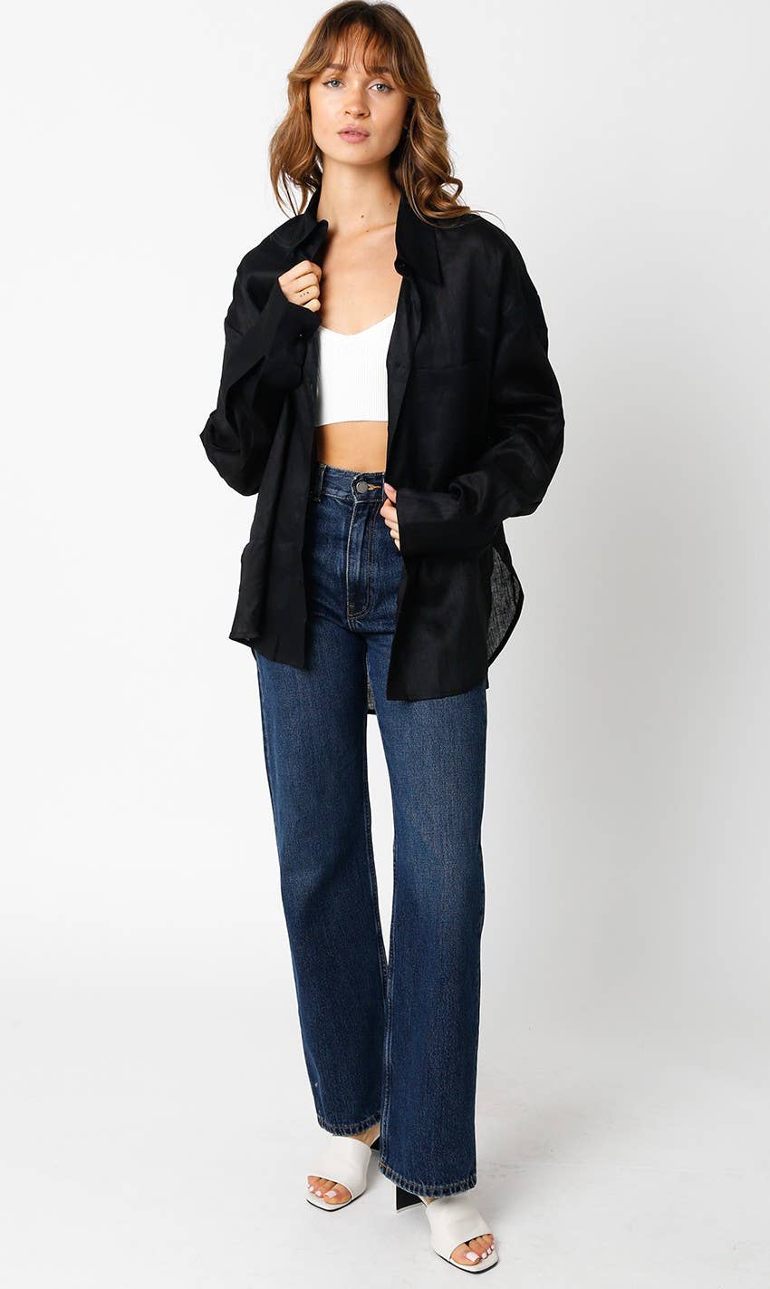 Helen Oversized Linen Shirt