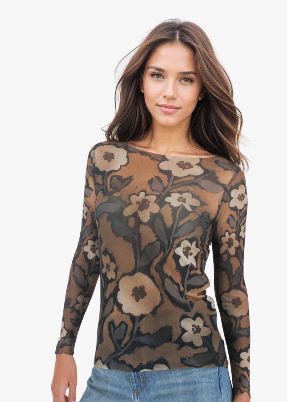 Ultimate Nudi Tee Sheer Top