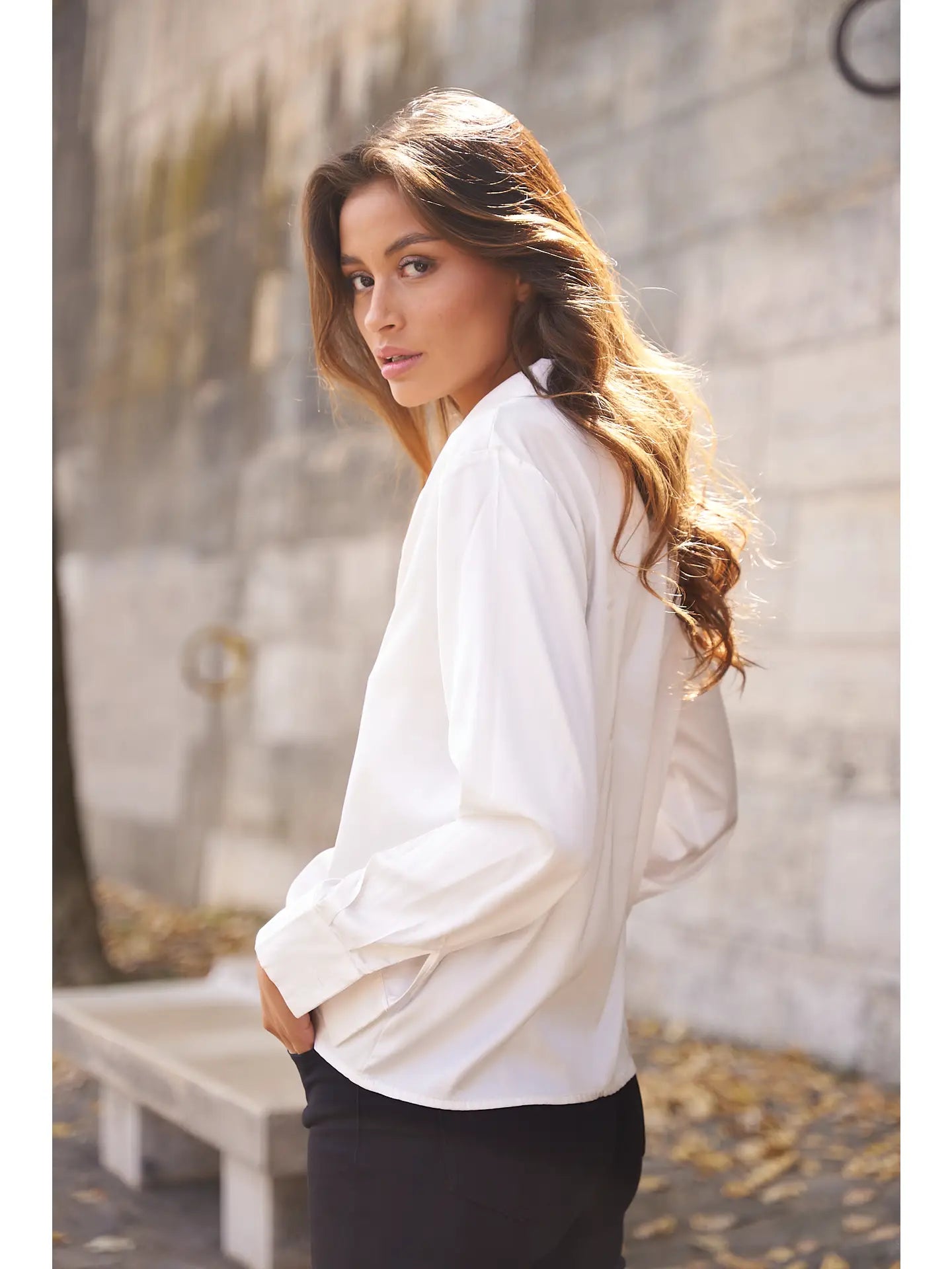 Paris Shirt with Pajama Collar Shirt