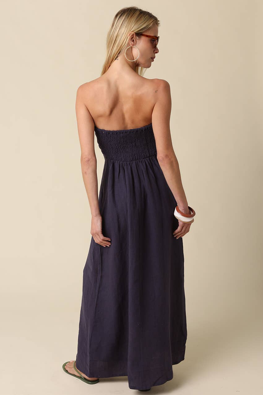Meleni Linen Maxi Dress
