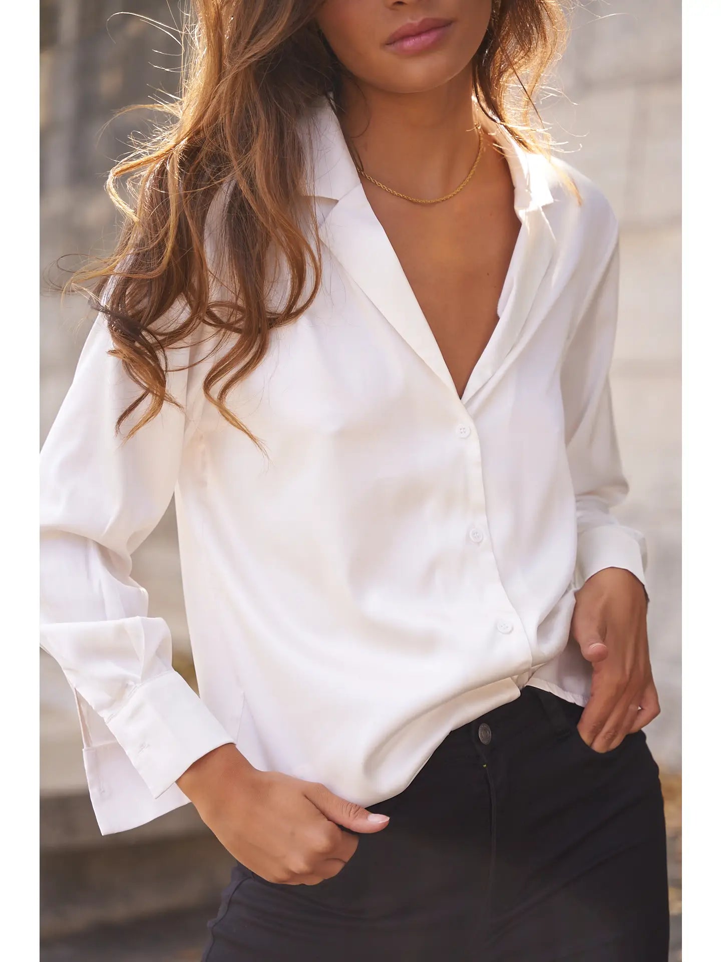 Paris Shirt with Pajama Collar Shirt