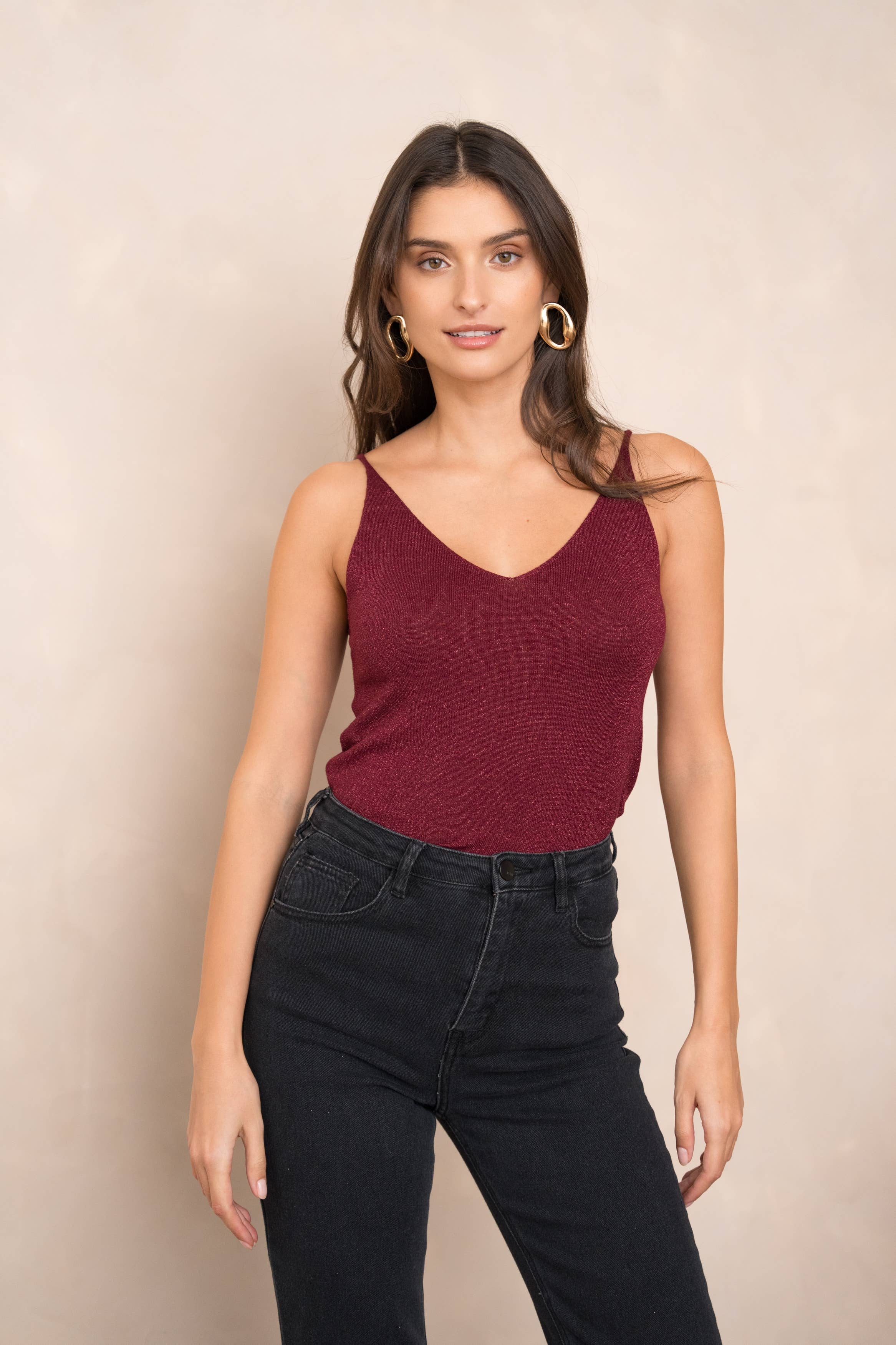 Shiny Lurex Tank Top