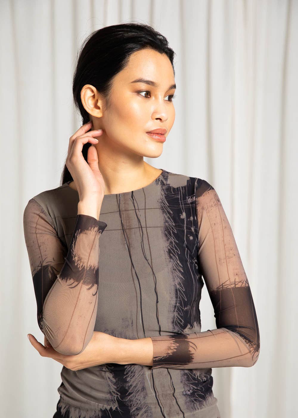 Candy Florence Double Sheer Top