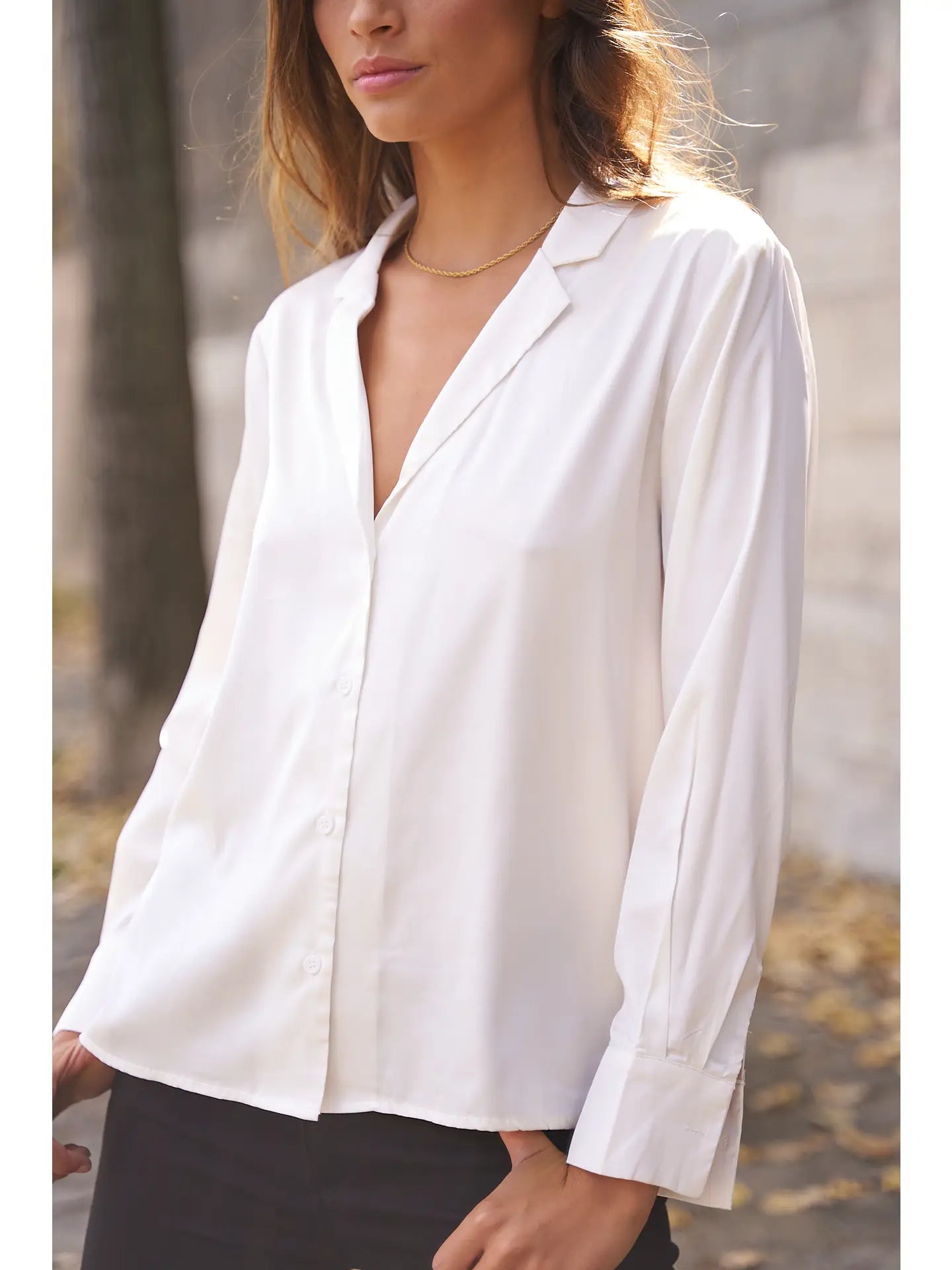 Paris Shirt with Pajama Collar Shirt